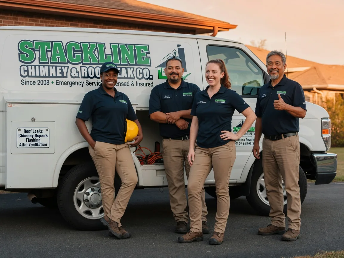 Chimney flashing repair company in Melville, LA